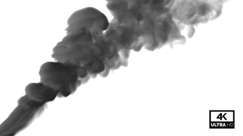 Huge Black Smoke Stream