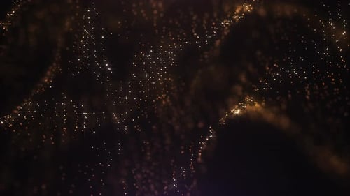 Partículas de purpurina dorada