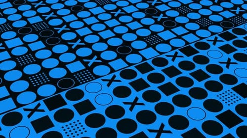 Abstract Geometric Shapes Shifting Pattern Background Loop