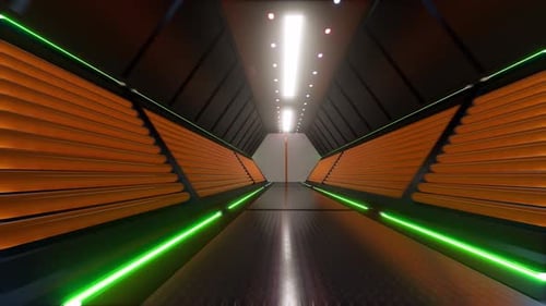Luz LED de tecnologia digital de túnel futurista