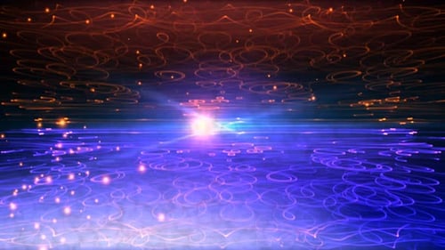 Wiggle Sea Forms Horizon Shine Loop Background