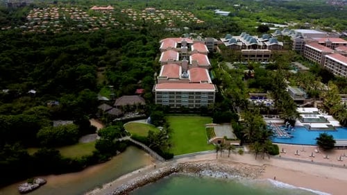 2.7K Bali Nusa Dua Beach Aerial