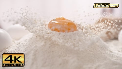 Homemade Baking with Flour and Egg Yolk
