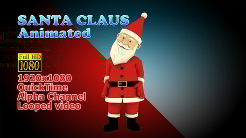 Animated 3D Santa Claus Character for Christmas Celebrations