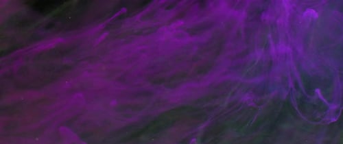 Abstract Purple Ink Plume Swirls Organically