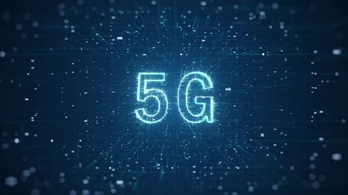 5G network digital concept.