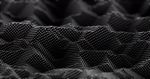 Abstract Flowing Digital Particle Grid Wave Background