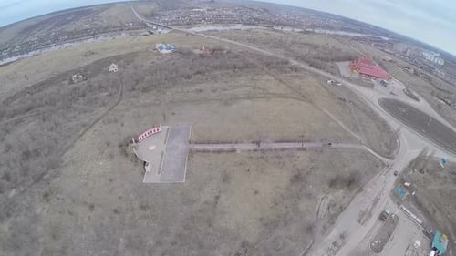 Flying over The Height of Immortality Memorial Complex