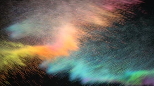Farbige Pulverlacksprit