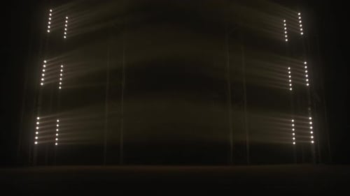 Stage with Spot Lighting, Shining Empty Scene for Holiday Show, Award Ceremony or Advertising on the