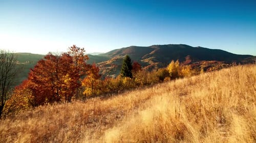 Autumn Sunset Valley