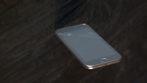 Realistic Smartphone Screen Cracking and Repair Animation