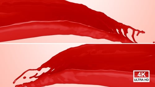 Rote Farbe 4K gießen