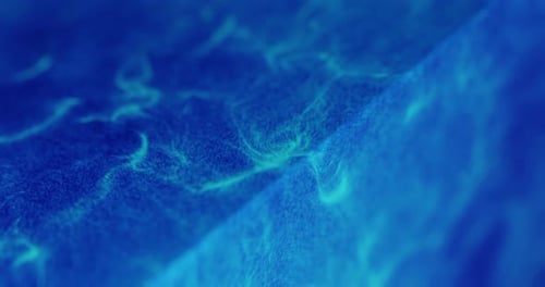 Abstract Blue Fluid Particle Wave Motion Background