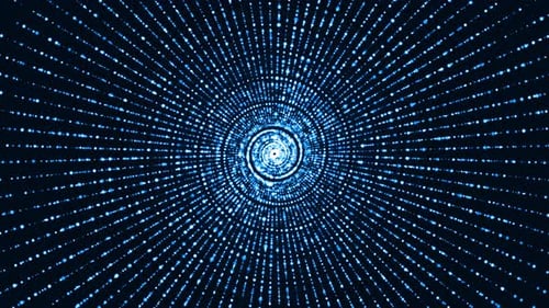 Blaue abstrakte Hintergründe digitale Linienrotation mit Glitzer