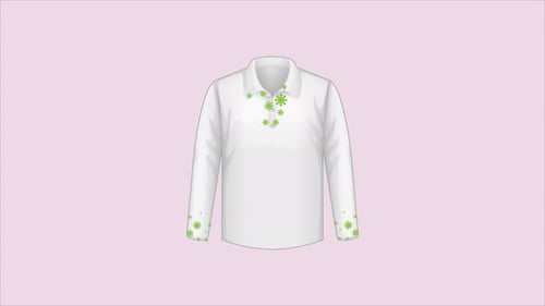 Animated Germs on White Shirt Flat Design Concept