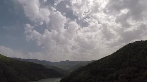 Aerial Mountains and Clouds