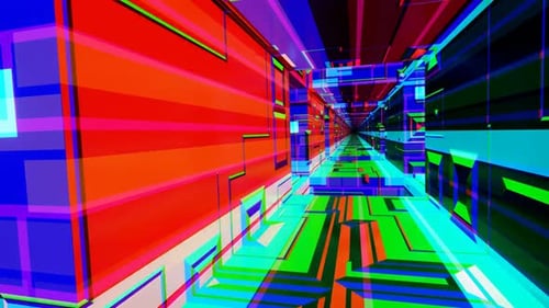 Endlos rotierender flackernder Tunnel VJ Loop 02