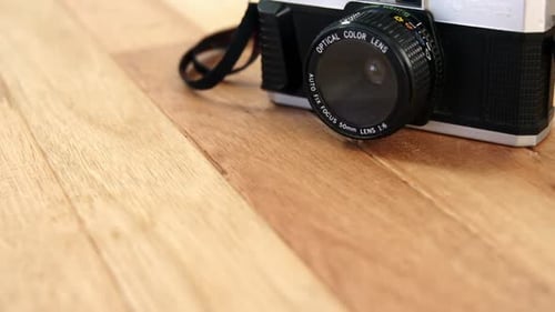 Gros plan d'un appareil photo vintage