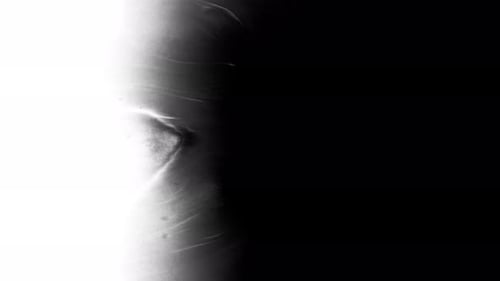 Black Ink Splash on White Background