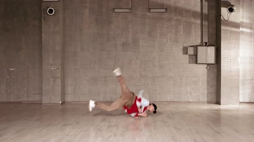 Stylish Dance Performance By Young Caucasian Man
