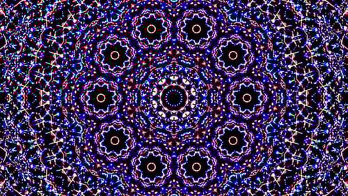 Abstract Shifting Kaleidoscope Geometric Pattern Animation