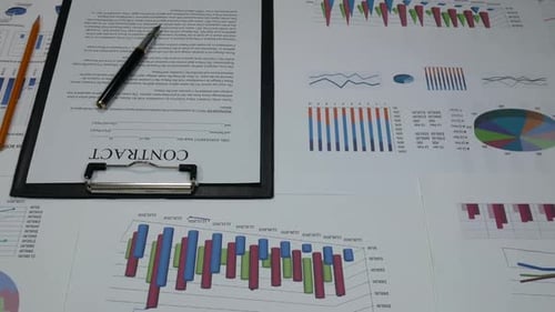Contrat d'affaires sur le bureau
