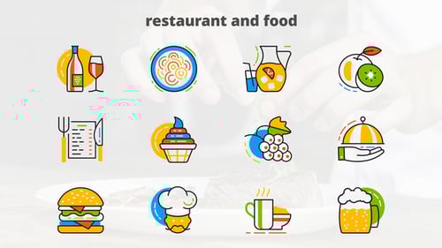 Restaurant And Food - Flat Animated Icons