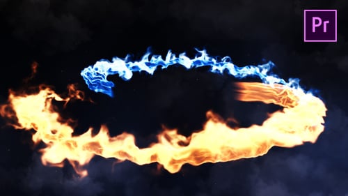 Dynamic Fire and Smoke Logo Reveal Cinematic Intro