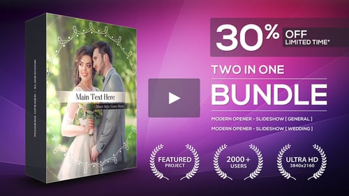 Dynamic Modern and Elegant Wedding Slideshow Opener