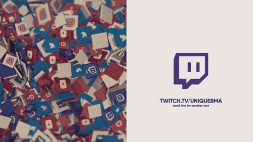 Dynamic Social Media Icon Logo Reveal