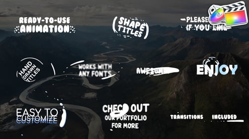 Dynamic Shape Title Animations and Transitions