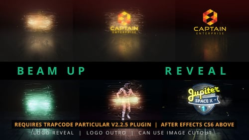 Beam Up Particle Logo Reveal