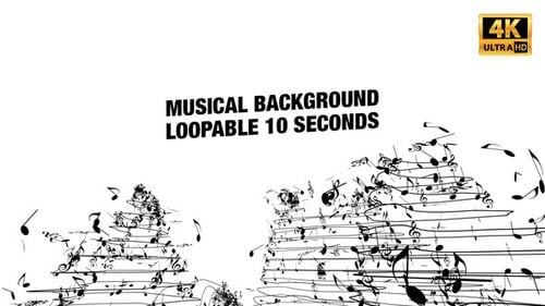 Musical Notes Mountain Fly Thru