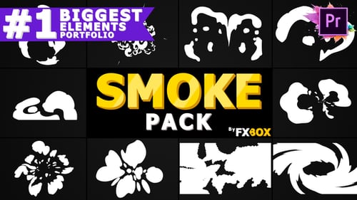 Animated Hand-Drawn Smoke and Liquid Transitions Effects Pack