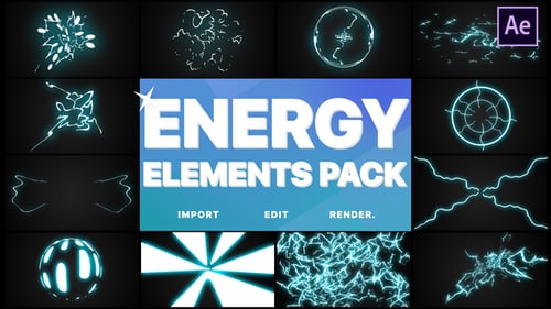 Paquete de elementos energéticos | After Effects