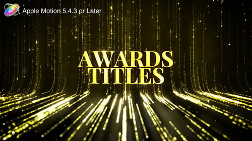 Títulos de premios - Apple Motion