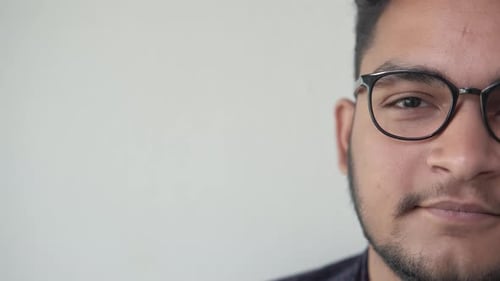 Man Face Studio Portrait Half Headshot Glasses