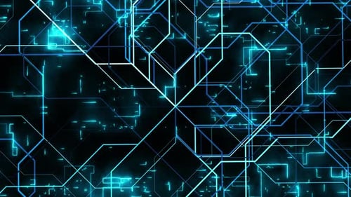 dynamic background on the theme of technology. looping animation