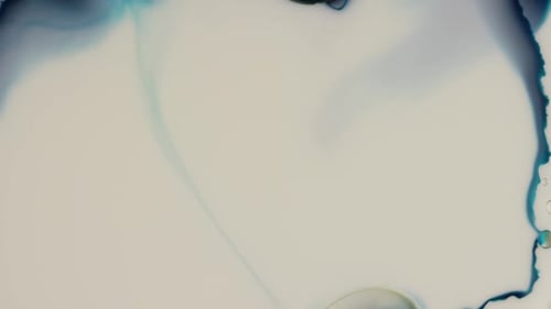 Abstract Blue and White Ink Swirl