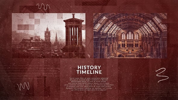 Elegant Vintage History Timeline Slideshow for Photos and Videos, Video ...