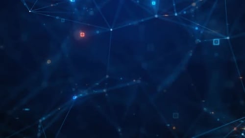 Abstract Digital Network Connection Technology Background