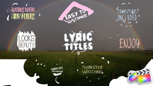 Cartoon Lyric Titles | FCPX