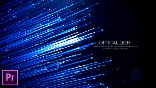 Títulos inspiradores sobre la luz óptica - Premiere Pro
