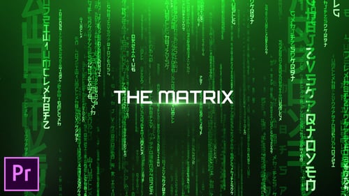 The Matrix - Cinematic Titles - Premiere Pro