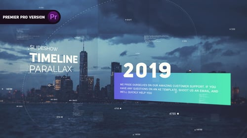 Modern Digital Timeline Slideshow with Dynamic Parallax Effect