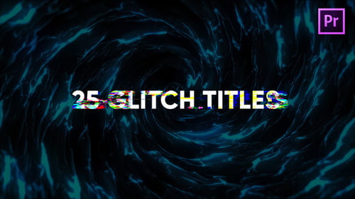 Glitch Modern Titles for Premiere Pro | Essential Graphics