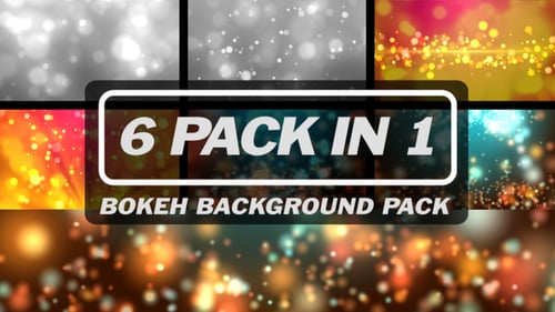 Animated Bokeh Light Particles Background Pack