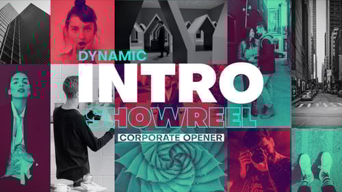 Dynamic Glitch Opener with Bold Titles