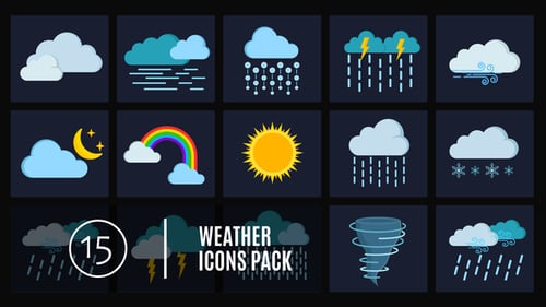 15 Weather Icons Pack